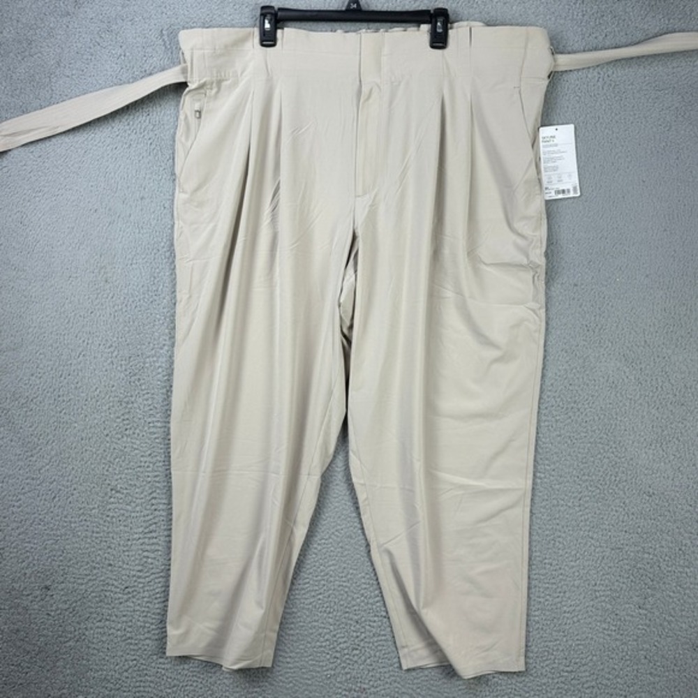 Athleta Womens Skyline Pant II Travel Pants 24 Beige Paperbag Stretch Tie NEW